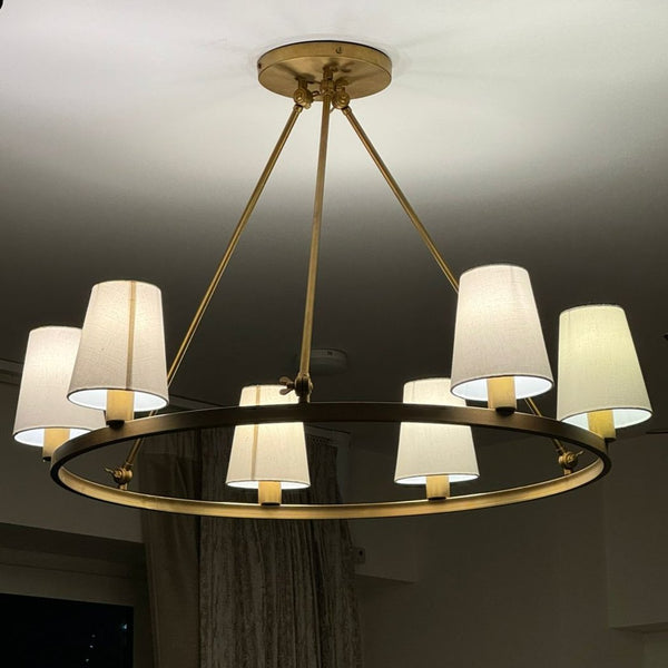 chandelier modern gold 