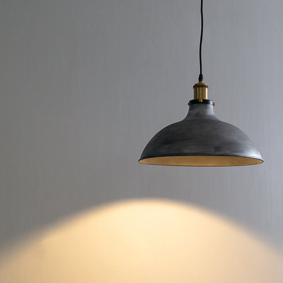 Grey Hanging Light Fixture | Home Decor Online – The Black Steel